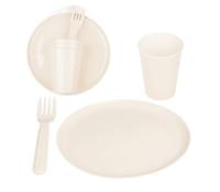 Набор для пикника, 9 предметов, светло-бежевый, 222129625/01 Бежевый - фото