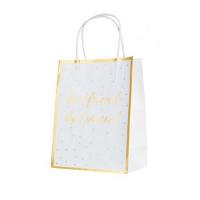 Пакет Best friend из крафт-бумаги д/сувенир. продукции с тисн. 120г/м2 17.8*22.9*9.8см 79126  - фото