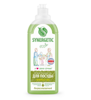 Гель д/мытья посуды 1,0л "Synergetic" Зеленый чай (8) 103117 Салатовый - фото