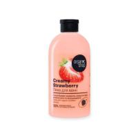 Пена для ванн "Creamy Strawberry" Organic Shop / HOME MADE / Р /, 500 мл  - фото
