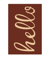 Коврик придверный Dekorelle LAPSHA 171 Hello, 50X80см, 121171 (коричневый) Коричневый - фото