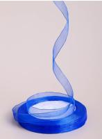 Лента органза 9мм*25ярд синий Синий - фото