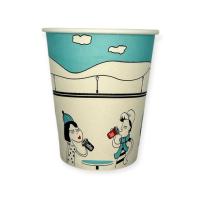 Стакан бумажный 250мл для горячего Встреча D80 5шт Разноцветный - фото