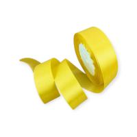 Лента тканная атласная 25мм*25Y Желтая, F014-25/15 Желтый - фото