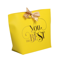 Пакет подарочный You are the best 28*20*9 см Желтый - фото