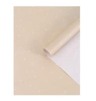 Бумага упаковочная крафтовая «Сердца», 70×100 см, 6885206 Бежевый - фото