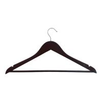 Вешалка-плечики дерев. д/одежды, темное дерево LH002BR Коричневый - фото