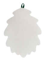 Коврик для бани и сауны "Дубовый лист", 51х38см, войлок белый, Б42105 Белый - фото