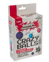 Химические опыты. Crazy balls Мир пикселей "Голубые, розовые, фиолетовые, Опи-005  - фото