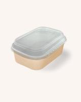 45шт Коробка с купольной PET крышкой OSQ CASE BOWL 660 Коричневый - фото