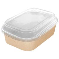 10шт Коробка с купольной PET крышкой OSQ CASE BOWL 860 Коричневый - фото