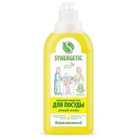 Гель для мытья посуды, фруктов, детских игрушек "Synergetic" концентрат Лимон 0,5л, арт. 103051/14  - фото