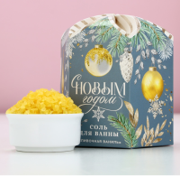 Соль для ванны 300 г, аромат сливочной ванили, 10014078 Желтый - фото