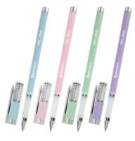 Ручка гелевая BRAUBERG "GEL ONE PASTEL", ЧЕРНАЯ, корпус микс, 144039 Микс - фото