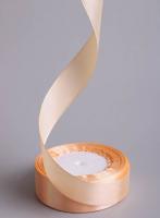 Лента атласная 25мм*25ярд JD бежевый Бежевый - фото