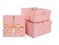 Коробка Элегант, Нежно-розовый, 19*19*9,8 см Розовый - фото