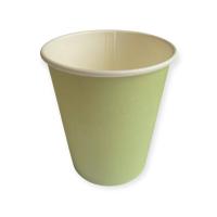 Стакан бумажный 350мл для горячего цвет Лайм D90 50шт Зеленый - фото