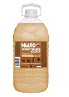 Мыло жидкое 5л Хозяйственное ПЭТ бутылка, арт. М-02-5с Коричневый - фото