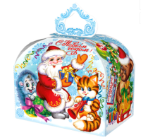 Новог.коробка "Сундучок "Праздничная репетиция" с анимацией, УФ,  до 1000 гр Разноцветный - фото