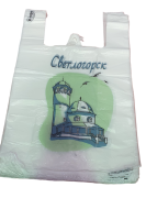 Майка-пакет 28+16*50 13мкм Светлогорск 1/100 Белый - фото