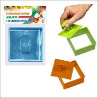 Кулинарная форма "Квадрат" с крышкой, 3 цвета  - фото