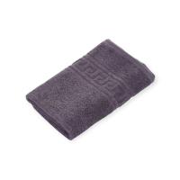 Полотенце махровое 380 г/м2  70*140, гладкокрашенное, 910-серый, ВТ 70-140Г Серый - фото