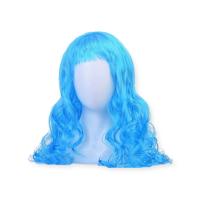 Парик маскарадный «Синие длинные кудри», S1174 Синий - фото