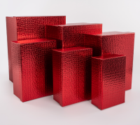 Коробка Отличный подарок, Красный, Металлик, 19*12*6,5 см, 1 шт Красный - фото