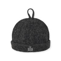 Шапка банная с вышивкой "Докер", войлок серый Серый - фото