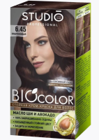 Крем-краска для волос Biocolor стойкая 6.45 Каштановый, 50/50/15 мл, арт. 55842  - фото