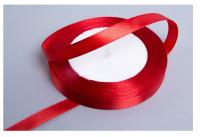 Лента атласная 10мм*25ярд JD красный Красный - фото