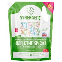 Гель д/стирки SYNERGETIC 2 В 1 с пятновыводителем 1,5л (дой-пак), концентрат, 109762 (4)  - фото