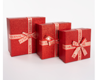 Коробка Роскошный подарок, Красный, 7*17*8 см, 1 шт Красный - фото