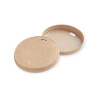 Крышка бумажная крафт D90 50шт, арт. PLO-90-K1 Коричневый - фото