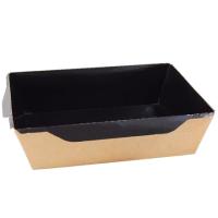 Коробка 500 мл 140/164*105/115*45 OSQ OpSalad 500 Black Edition (50/600) Коричневый - фото