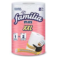 Полотенца бумажные в рулоне Familia XXL 2 слоя 25 м белые  - фото