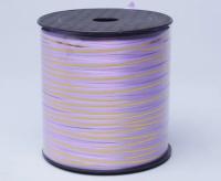 Лента золотая полоса 0,5см*250м К сиреневая Сиреневый - фото