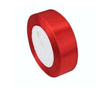 Лента тканная атласная 25мм*25Y Красная, арт. F014-25/26 Красный - фото