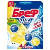 Подвесной блок для унитаза Бреф Сила Лимонная свежесть 50 г 1 шт. Микс - фото