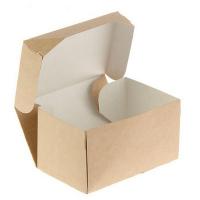 Коробка картонная для торта 150*100*85 "ECOCAKE", 50 шт Коричневый - фото