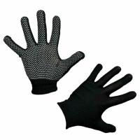 Перчатки "Микроточка", черные, ХL, арт. PR-PVC541 Черный - фото