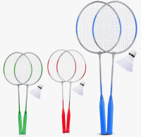 Бадминтон (2 ракетки, волан) в сетке, R0177 Бадминтон (2 ракетки, волан) в сетке, R0177 Разноцветный - фото