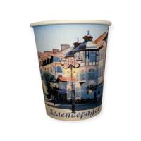 Стакан бумажный 250мл для горячего Зеленоградск 50шт Разноцветный - фото