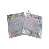 Пакет подар.бум.с руч 26*32*12 Люкс с блест НГ N7181 (360/12), 2 микс Разноцветный - фото