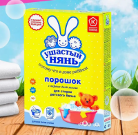 Стиральный порошок УШАСТЫЙ НЯНЬ  400 гр. Детский (универсальный), Н/к Белый - фото