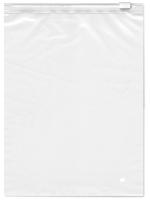 Пакет ПВД с бегунком 60 мкм 25*30 матовые, 1/50 Белый - фото