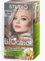 Крем-краска для волос Biocolor стойкая 90.105 Пепельный блондин, 50/50/15 мл, арт. 55897  - фото