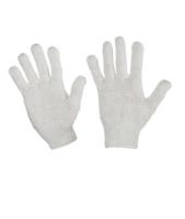 Перчатки х/б белые 10 класс (4 нити) ЭКОНОМ 1/10 Белый - фото