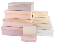 Коробка Нежный цвет, Металлик, 27,5*19,5*7 см Микс - фото