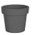 Кашпо LOFT 8литров OLA DOM, серый, арт. ЦБ-00001709 Серый - фото
